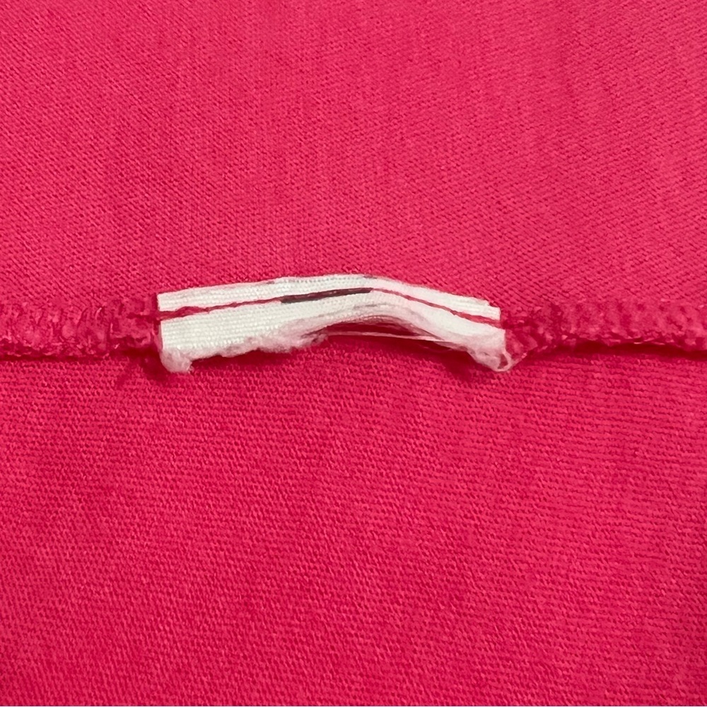Hollister Tee Mesh Shoulder Button Front Hot Pink Barbiecore Medium M - Picture 13 of 17